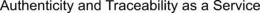AUTHENTICITY AND TRACEABILITY AS A SERVICE trademark