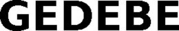 GEDEBE trademark