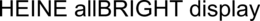 HEINE ALLBRIGHT DISPLAY trademark