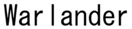 WARLANDER trademark