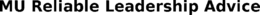 MU RELIABLE LEADERSHIP ADVICE trademark
