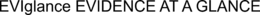 EVIGLANCE EVIDENCE AT A GLANCE trademark