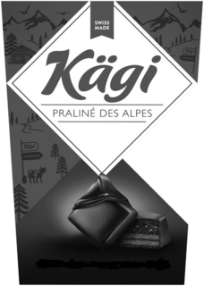 SWISS MADE KÄGI PRALINÉ DES ALPES trademark
