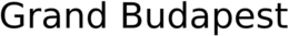 GRAND BUDAPEST trademark