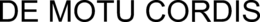 DE MOTU CORDIS trademark