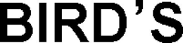 BIRD'S trademark
