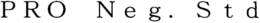 PRO NEG. STD trademark