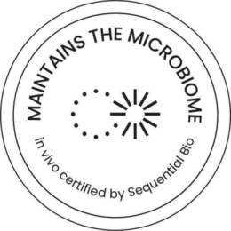 MAINTAINS THE MICROBIOME IN VIVO CERTIFIED BY SEQUENTIAL BIO trademark