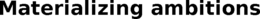 MATERIALIZING AMBITIONS trademark
