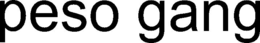 PESO GANG trademark