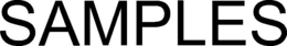 SAMPLES trademark