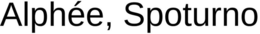 ALPHÉE, SPOTURNO trademark