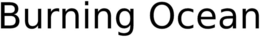 BURNING OCEAN trademark