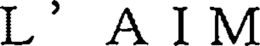 L'AIM trademark