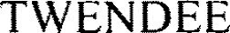 TWENDEE trademark