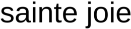 SAINTE JOIE trademark