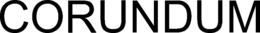 CORUNDUM trademark