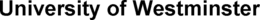 UNIVERSITY OF WESTMINSTER trademark