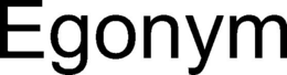 EGONYM trademark