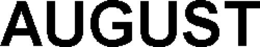 AUGUST trademark