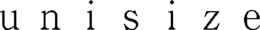 UNISIZE trademark