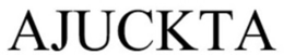 AJUCKTA trademark