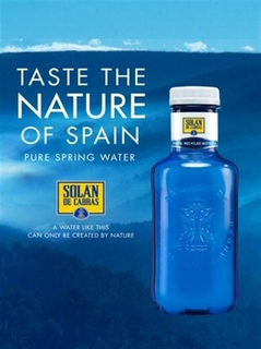 TASTE THE NATURE OF SPAIN PURE SPRING WATER SOLAN DE CABRAS A WATER LIKE THIS CAN ONLY BE CREATED BY NATURE trademark