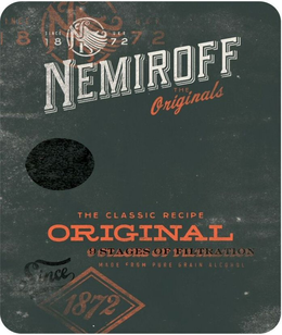 SINCE 1872 NEMIROFF THE ORIGINALS THE CLASSIC RECIPE ORIGINAL 9 STAGES OF FILTRATION trademark