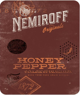 SINCE 1872 NEMIROFF THE ORIGINALS HONEY PEPPER 9 STAGES OF FILTRATION trademark