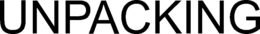 UNPACKING trademark