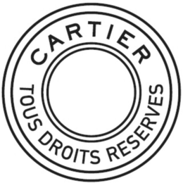 CARTIER TOUS DROITS RESERVES trademark