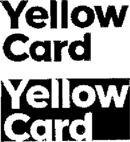 YELLOW CARD YELLOW CARD trademark