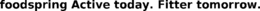 FOODSPRING ACTIVE TODAY. FITTER TOMORROW. trademark