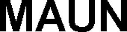 MAUN trademark