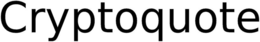 CRYPTOQUOTE trademark