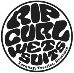 RIP CURL WET SUITS TORQUAY, TRESTLES, HOSSEGOR. trademark