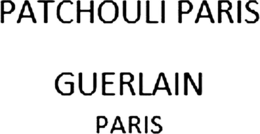 PATCHOULI PARIS GUERLAIN PARIS trademark