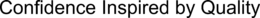 CONFIDENCE INSPIRED BY QUALITY trademark