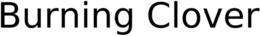 BURNING CLOVER trademark