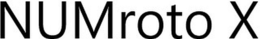 NUMROTO X trademark