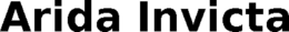 ARIDA INVICTA trademark