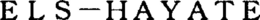 ELS-HAYATE trademark
