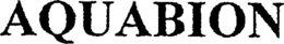AQUABION trademark