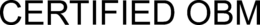 CERTIFIED OBM trademark