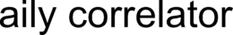 AILY CORRELATOR trademark