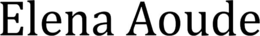 ELENA AOUDE trademark
