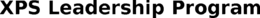 XPS LEADERSHIP PROGRAM trademark