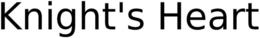KNIGHT'S HEART trademark