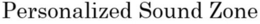 PERSONALIZED SOUND ZONE trademark