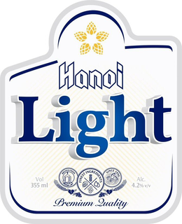 HANOI LIGHT BREWED FROM FINEST INGREDIENTS SINCE 1890 VOL 355ML ALC. 4.2% V/V PREMIUM QUALITY trademark